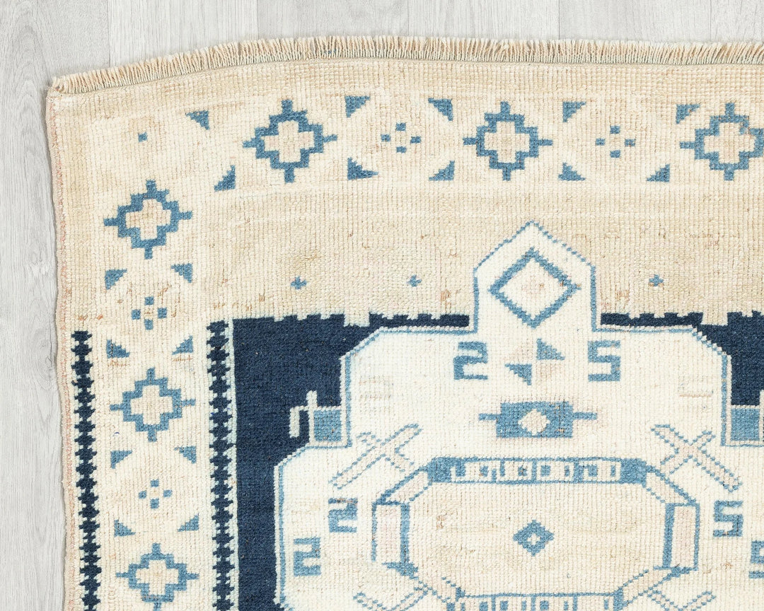 Multicolor Turkish Oushak Rug 2'10" x 4'7" Hand-Knotted | No. VR53951
