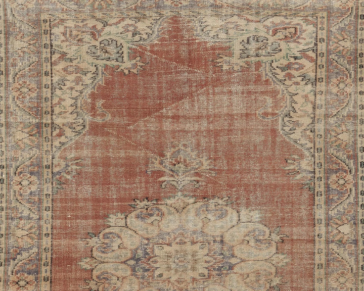 Multicolor Turkish Oushak Rug 5' 8" x 8' 11" Hand-Knotted | No. VR53978