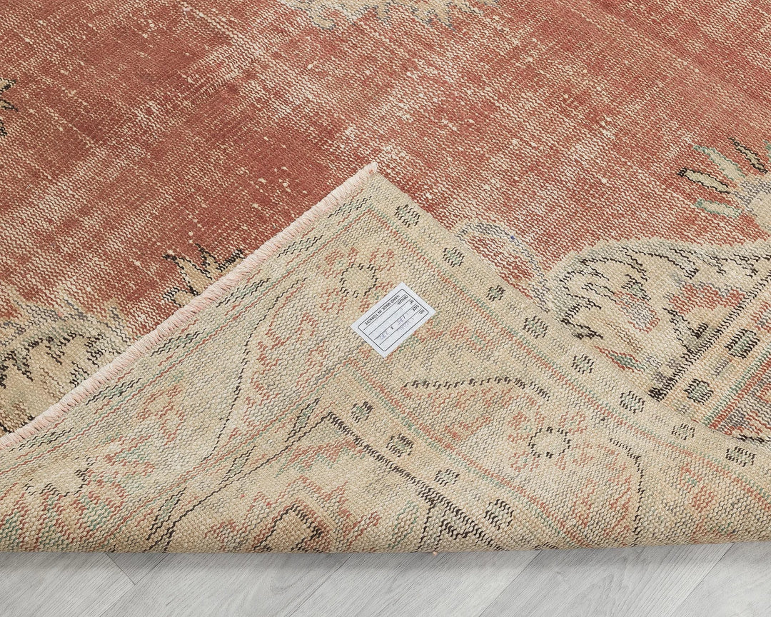 Multicolor Turkish Oushak Rug 5' 8" x 8' 11" Hand-Knotted | No. VR53978