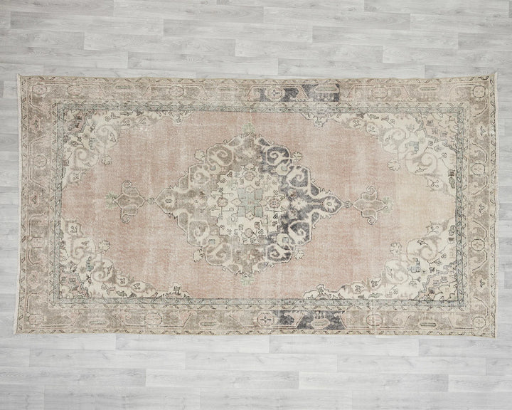 Multicolor Turkish Oushak Rug 10' 3" x 6' Hand-Knotted | No. VR54120