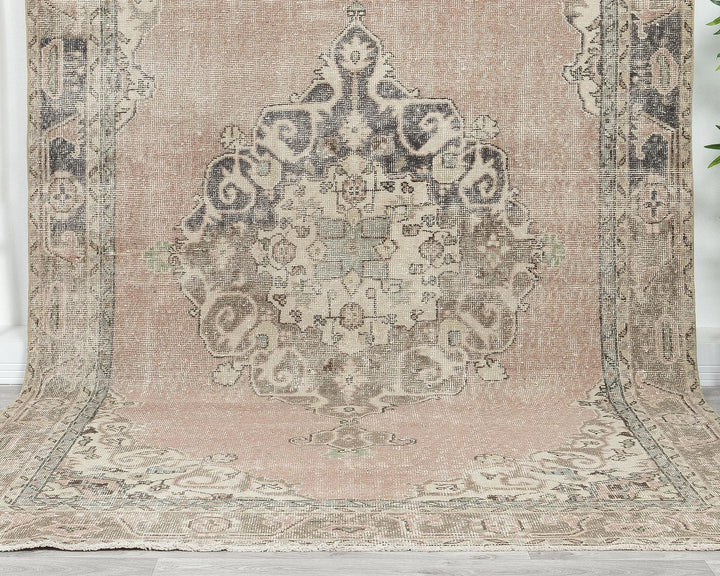 Multicolor Turkish Oushak Rug 10' 3" x 6' Hand-Knotted | No. VR54120