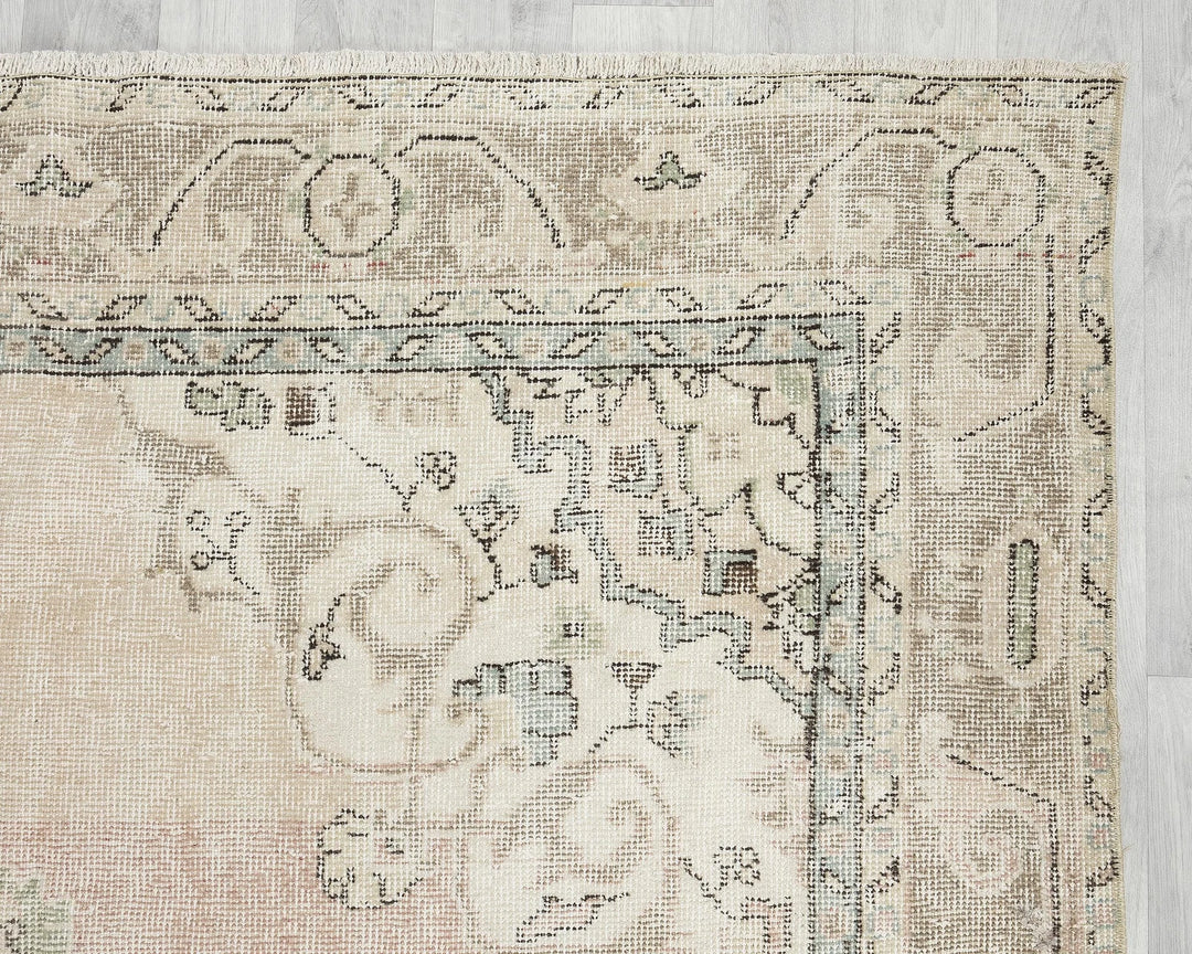 Multicolor Turkish Oushak Rug 10' 3" x 6' Hand-Knotted | No. VR54120