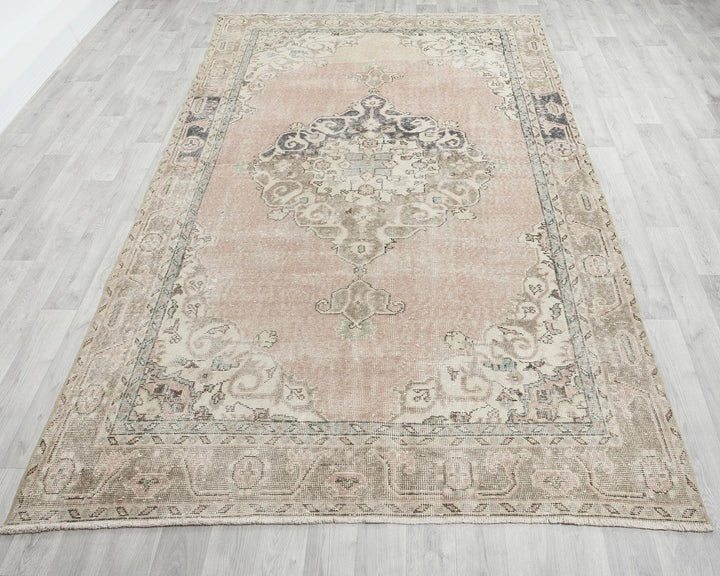 Multicolor Turkish Oushak Rug 10' 3" x 6' Hand-Knotted | No. VR54120