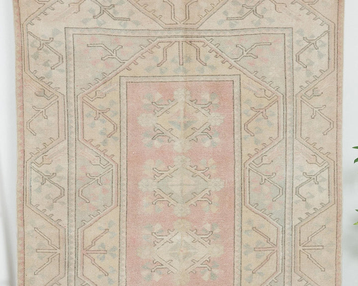 Beige Turkish Oushak Rug 4'11" x 7'10" Hand-Knotted view