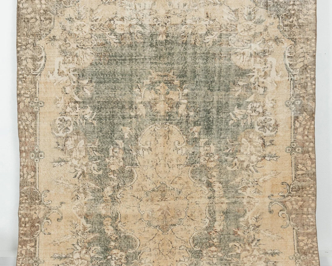 Rust Turkish Oushak Rug 6' 5" x 10' 4" Hand-Knotted view