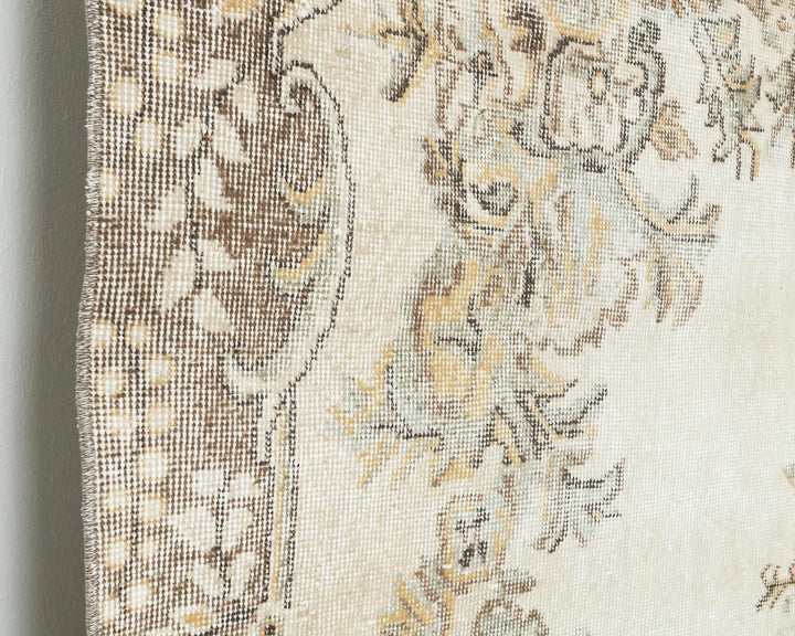 Multicolor Turkish Oushak Rug 6'5" x 10'6" Hand-Knotted | No. VR54233