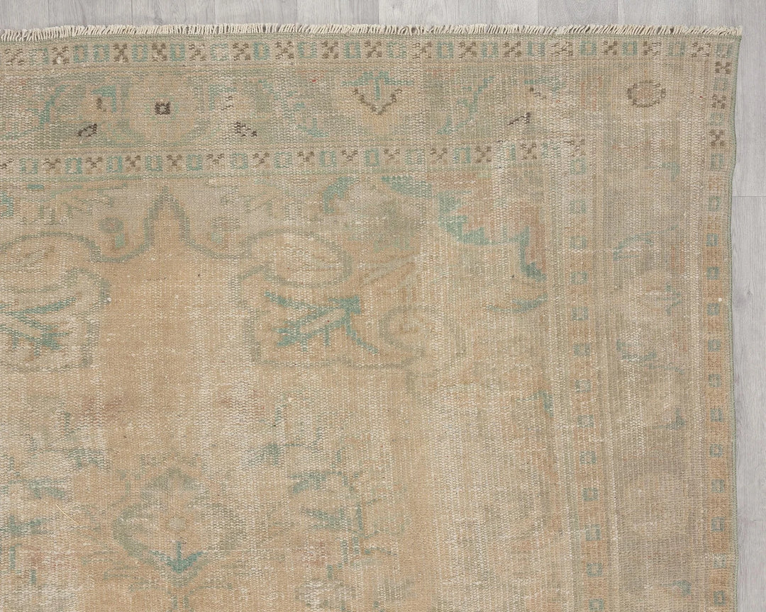 Multicolor Turkish Oushak Rug 5'11" x 9'6" Hand-Knotted | No. VR54318