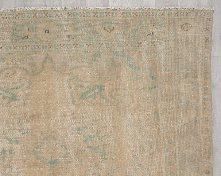 Multicolor Turkish Oushak Rug 5'11" x 9'6" Hand-Knotted | No. VR54318