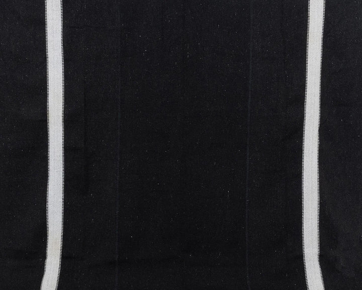Black Turkish Kilim Rug 9' 10" x 12' 8" Flat-Weave view