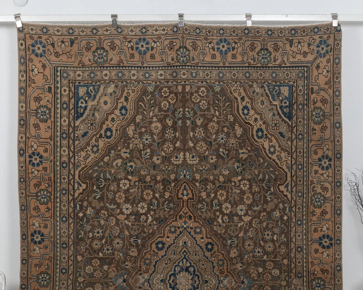 Multicolor Turkish Oushak Rug 7'3" x 10'10" Hand-Knotted | No. VR54472