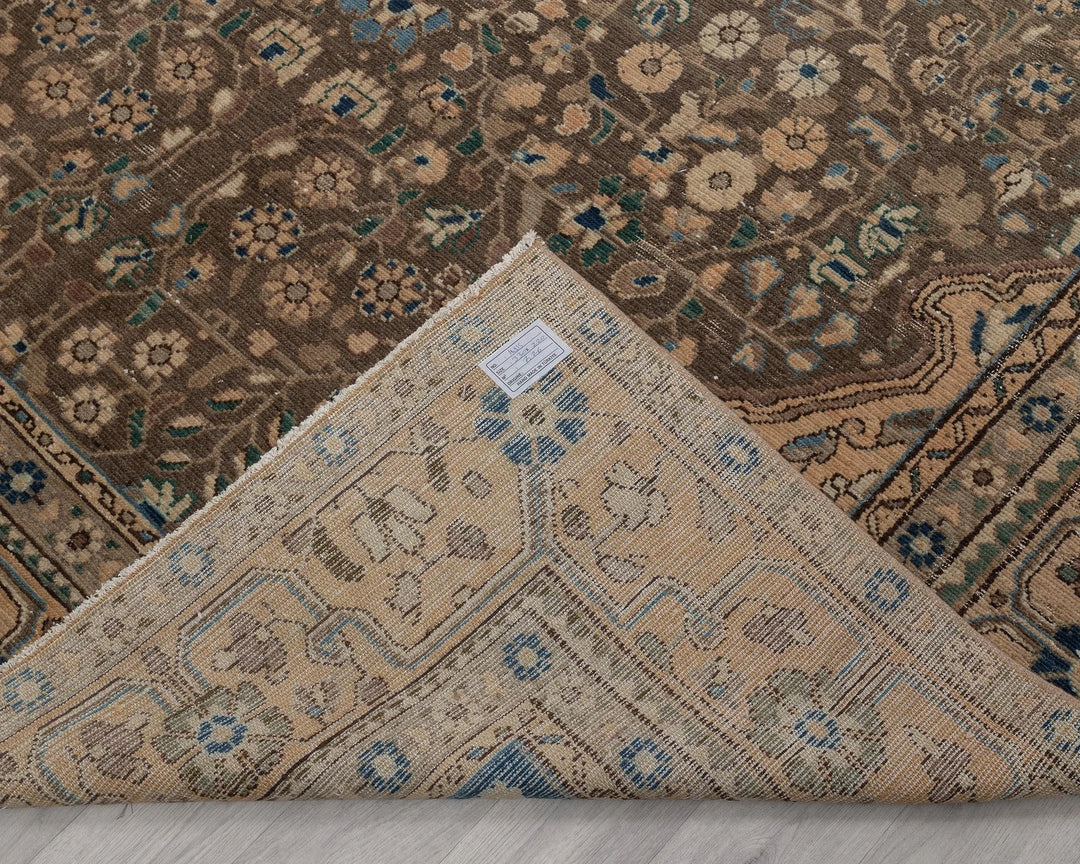 Multicolor Turkish Oushak Rug 7'3" x 10'10" Hand-Knotted | No. VR54472