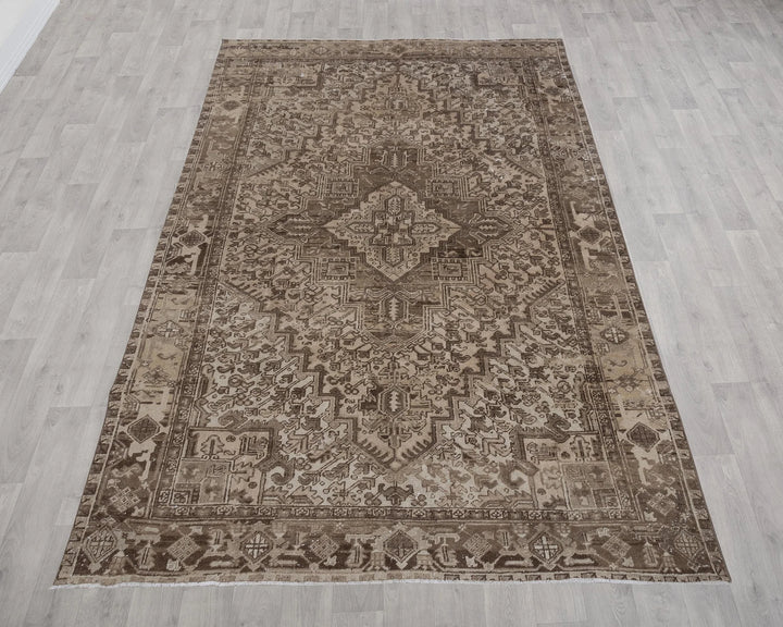 Multicolor Turkish Oushak Rug 6' 11" x 10' 5" Hand-Knotted | No. VR54550