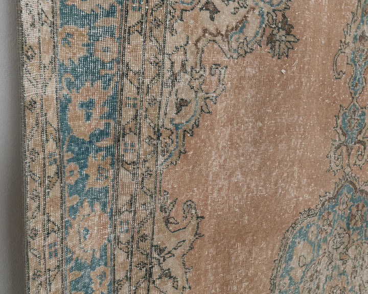 Multicolor Turkish Oushak Rug 6'9" x 10'2" Hand-Knotted | No. VR54552