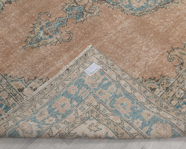 Multicolor Turkish Oushak Rug 6'9" x 10'2" Hand-Knotted | No. VR54552
