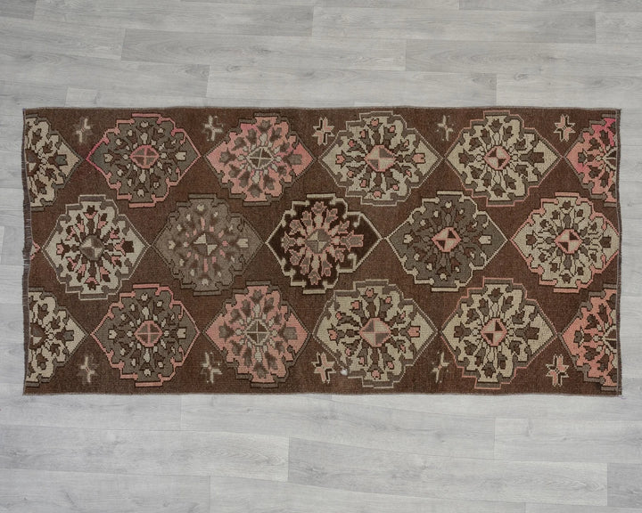 Multicolor Turkish Oushak Rug 3' 2" x 6' 7" Hand-Knotted detail