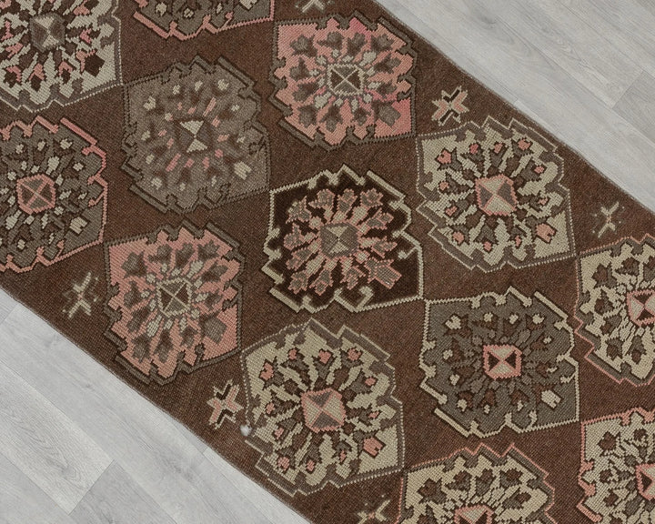 Multicolor Turkish Oushak Rug 3' 2" x 6' 7" Hand-Knotted close-up