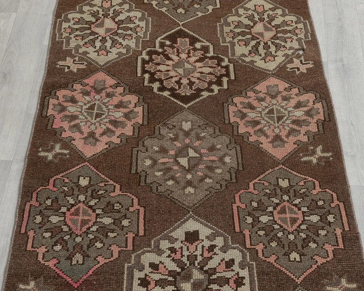 Multicolor Turkish Oushak Rug 3' 2" x 6' 7" Hand-Knotted pattern