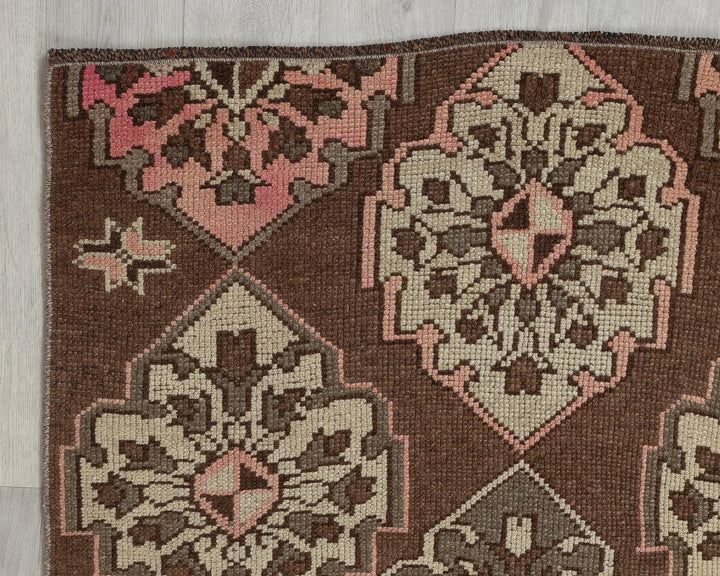 Multicolor Turkish Oushak Rug 3' 2" x 6' 7" Hand-Knotted reverse