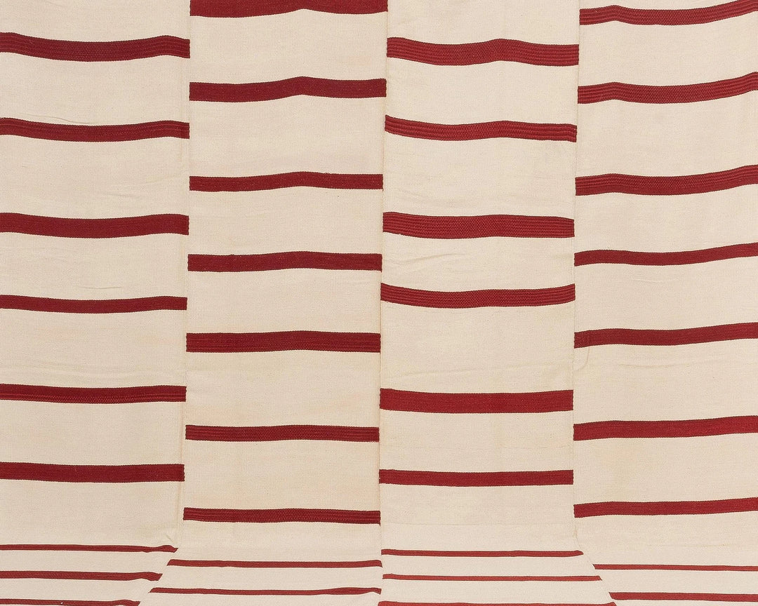 Red Turkish Kilim Rug 10' 1" x 13' 2" Flat-Weave | No. VR54607