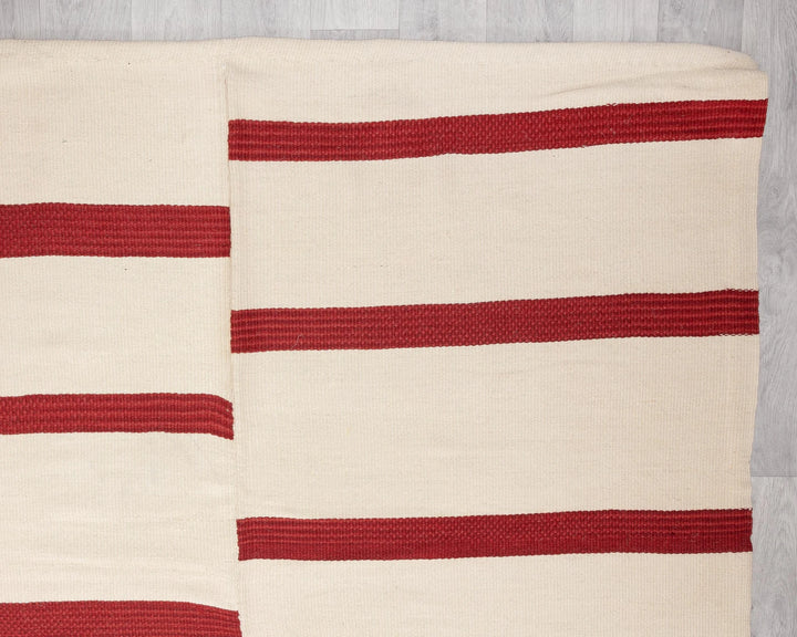 Red Turkish Kilim Rug 10' 1" x 13' 2" Flat-Weave | No. VR54607