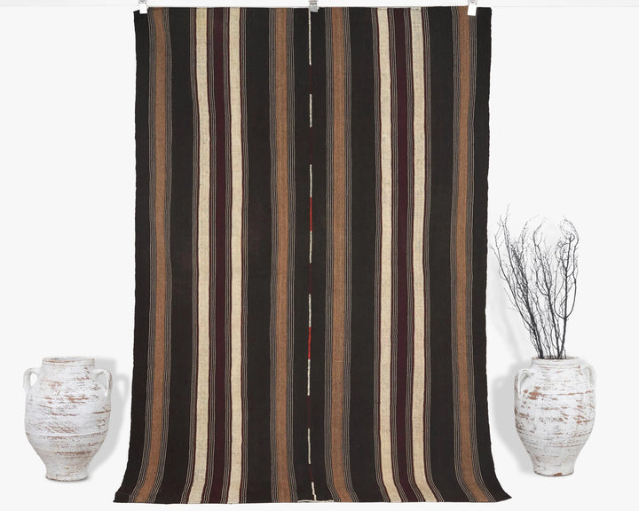 Brown Kilim Rug 4' 11" x 7' 3" | No. VR54819
