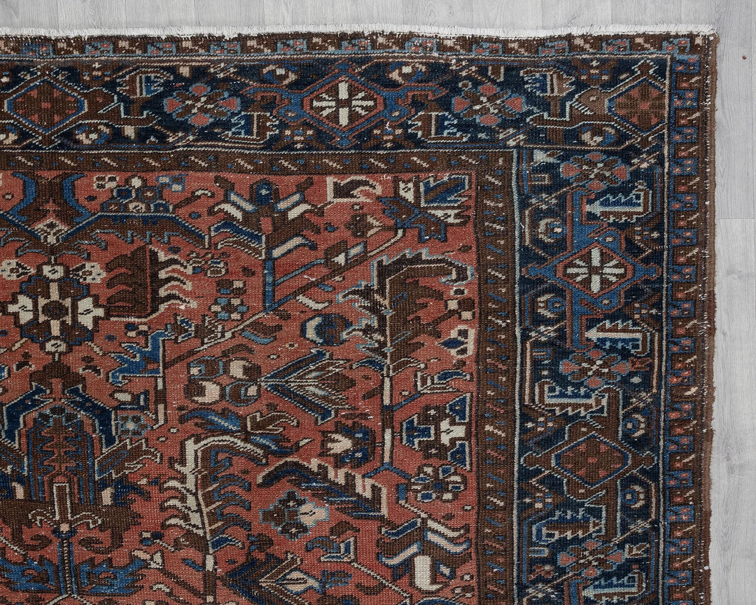 Red Oushak Rug 7' 10" x 10' 7" | No. VR54984