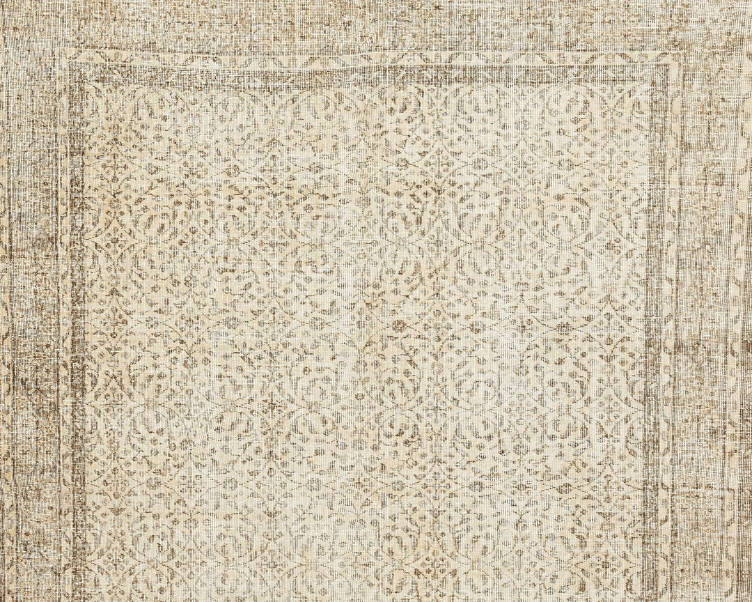 Multicolor Turkish Oushak Rug 6'7" x 9'2" Hand-Knotted | No. VR55127