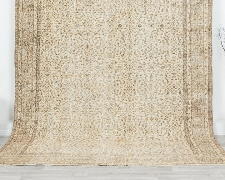 Multicolor Turkish Oushak Rug 6'7" x 9'2" Hand-Knotted | No. VR55127