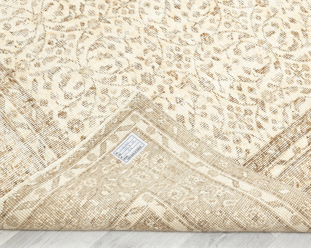 Multicolor Turkish Oushak Rug 6'7" x 9'2" Hand-Knotted | No. VR55127