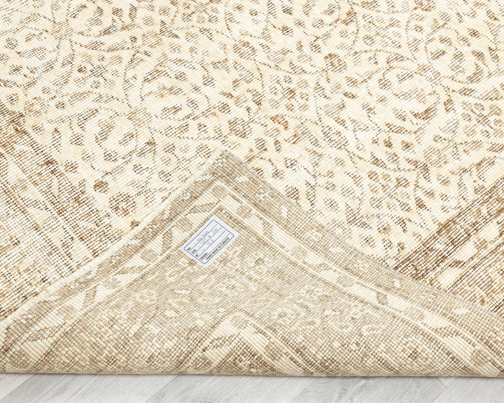 Multicolor Turkish Oushak Rug 6'7" x 9'2" Hand-Knotted | No. VR55127