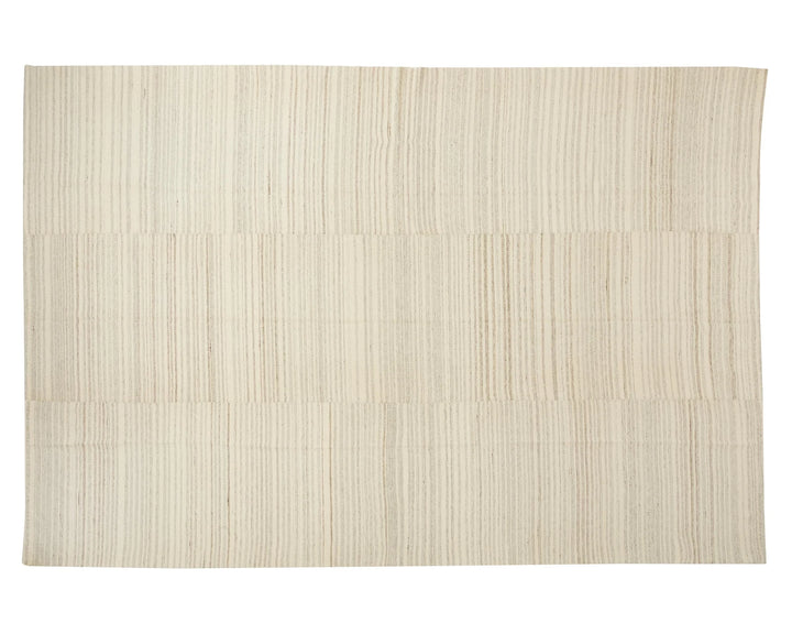 Beige Turkish Kilim Rug 10' x 13' Flat-Weave | No. VR55240