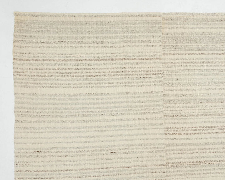 Beige Turkish Kilim Rug 10' x 13' Flat-Weave | No. VR55240