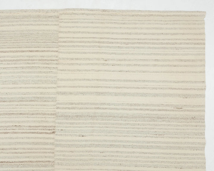Beige Turkish Kilim Rug 10' x 13' Flat-Weave | No. VR55240