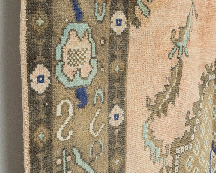 Multicolor Turkish Oushak Rug 10' 2" x 4' 9" Hand-Knotted | No. VR55313