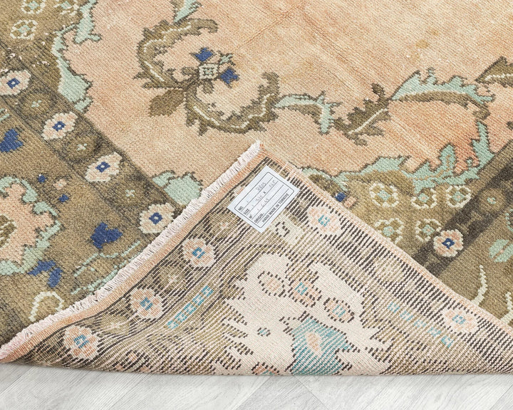 Multicolor Turkish Oushak Rug 10' 2" x 4' 9" Hand-Knotted | No. VR55313