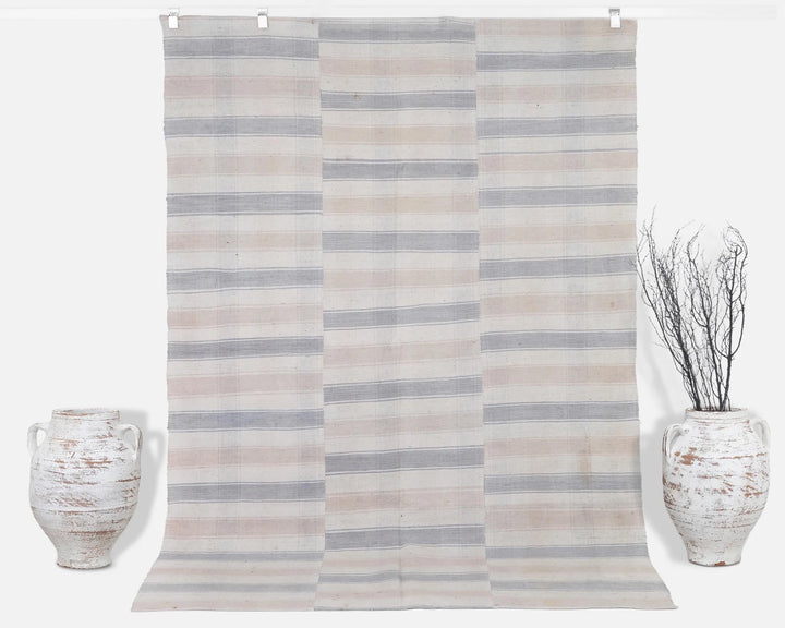 Multicolor Turkish Kilim Rug 5' 6" x 8' Flat-Weave | No. VR55372