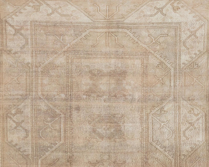 Beige Turkish Oushak Rug 6' 4" x 9' 8" Hand-Knotted view