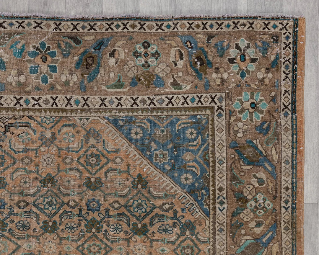 Multicolor Turkish Oushak Rug 6'5" x 9'4" Hand-Knotted | No. VR55476