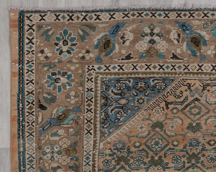 Multicolor Turkish Oushak Rug 6'5" x 9'4" Hand-Knotted | No. VR55476