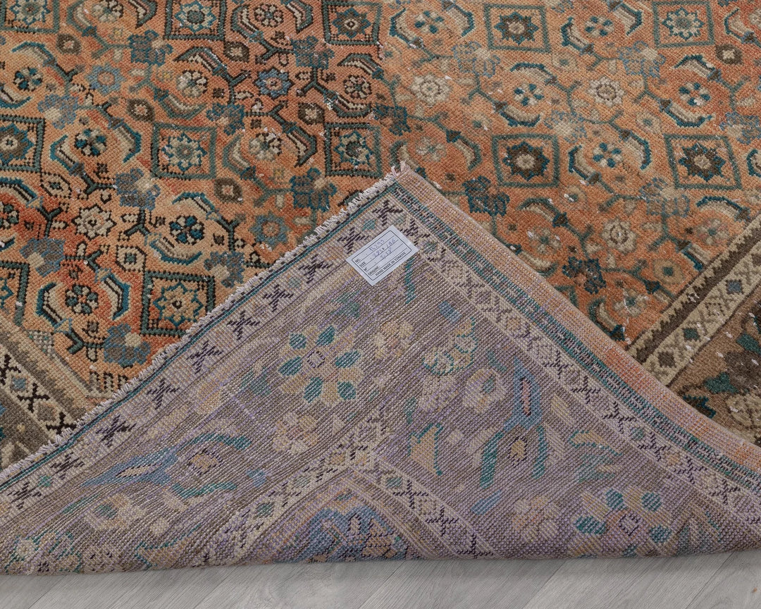 Multicolor Turkish Oushak Rug 6'5" x 9'4" Hand-Knotted | No. VR55476