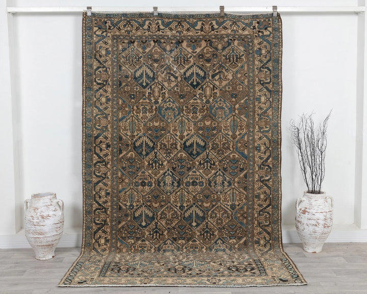 Multicolor Turkish Oushak Rug 5' 8" x 8' 11" Hand-Knotted | No. VR55495