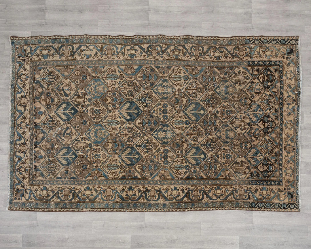 Multicolor Turkish Oushak Rug 5' 8" x 8' 11" Hand-Knotted | No. VR55495