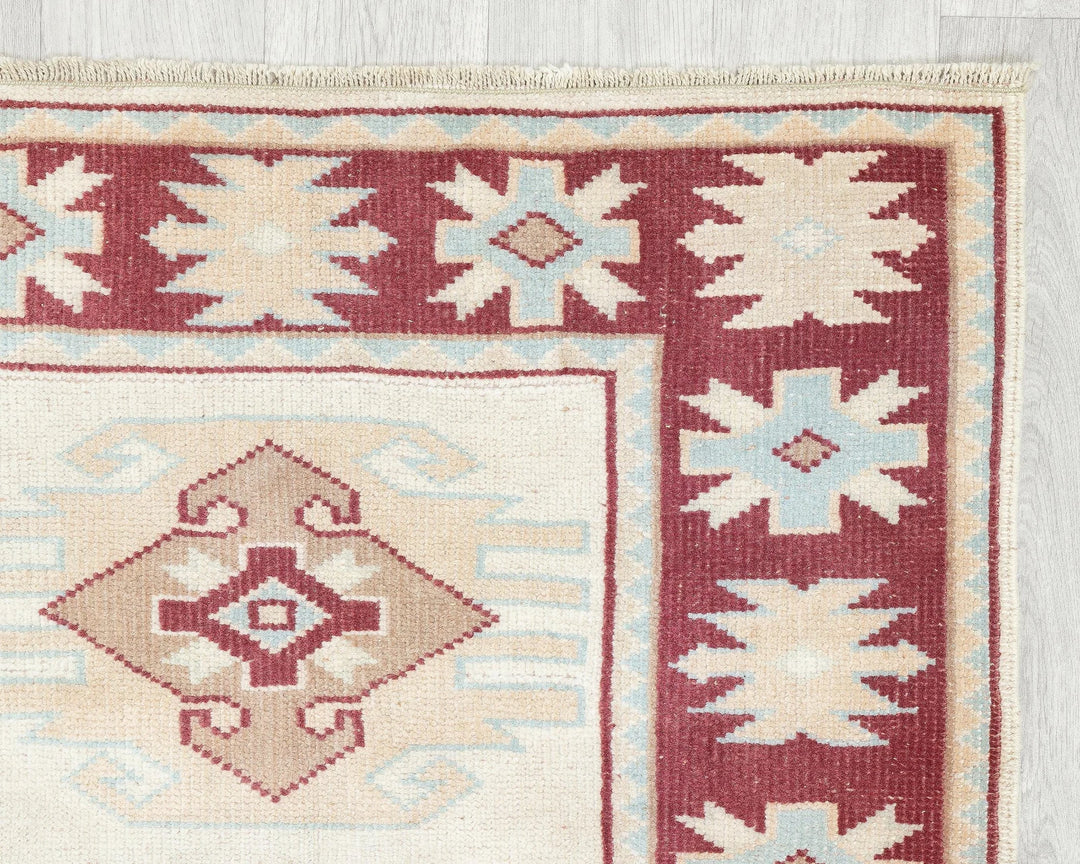 Multicolor Turkish Oushak Rug 2' 10" x 3' 8" Hand-Knotted | No. VR55579