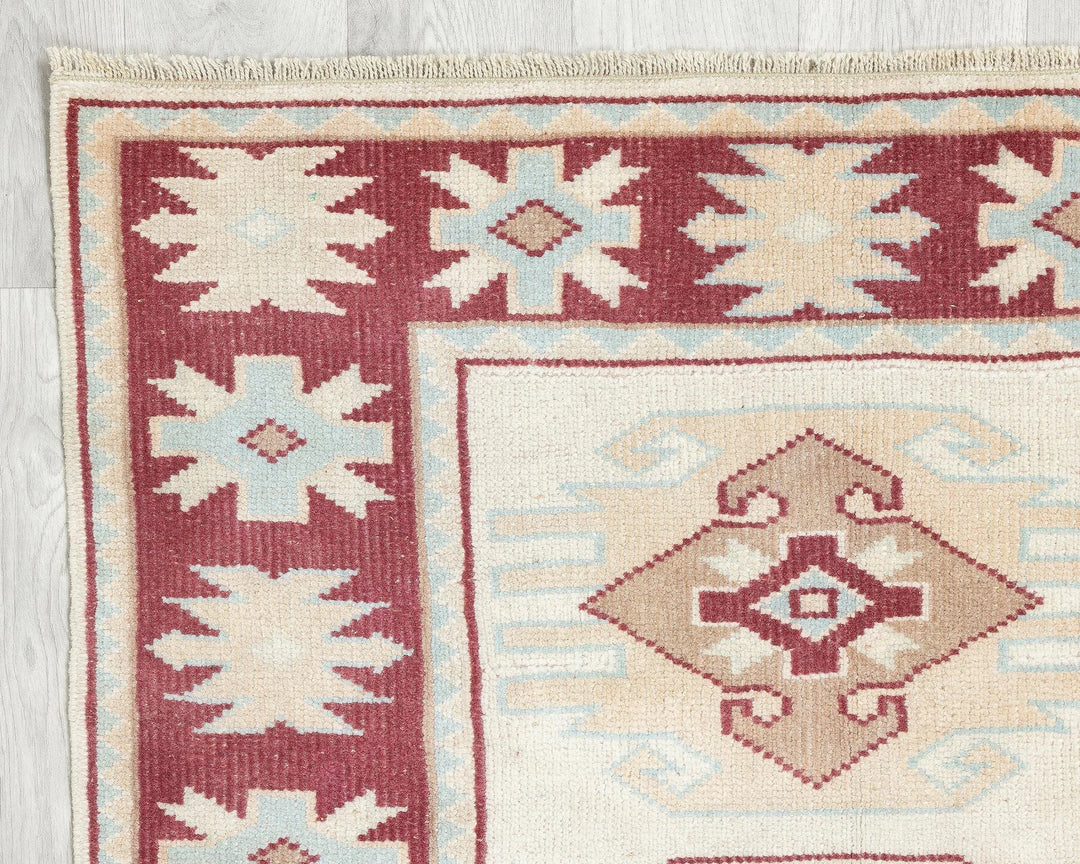 Multicolor Turkish Oushak Rug 2' 10" x 3' 8" Hand-Knotted | No. VR55579