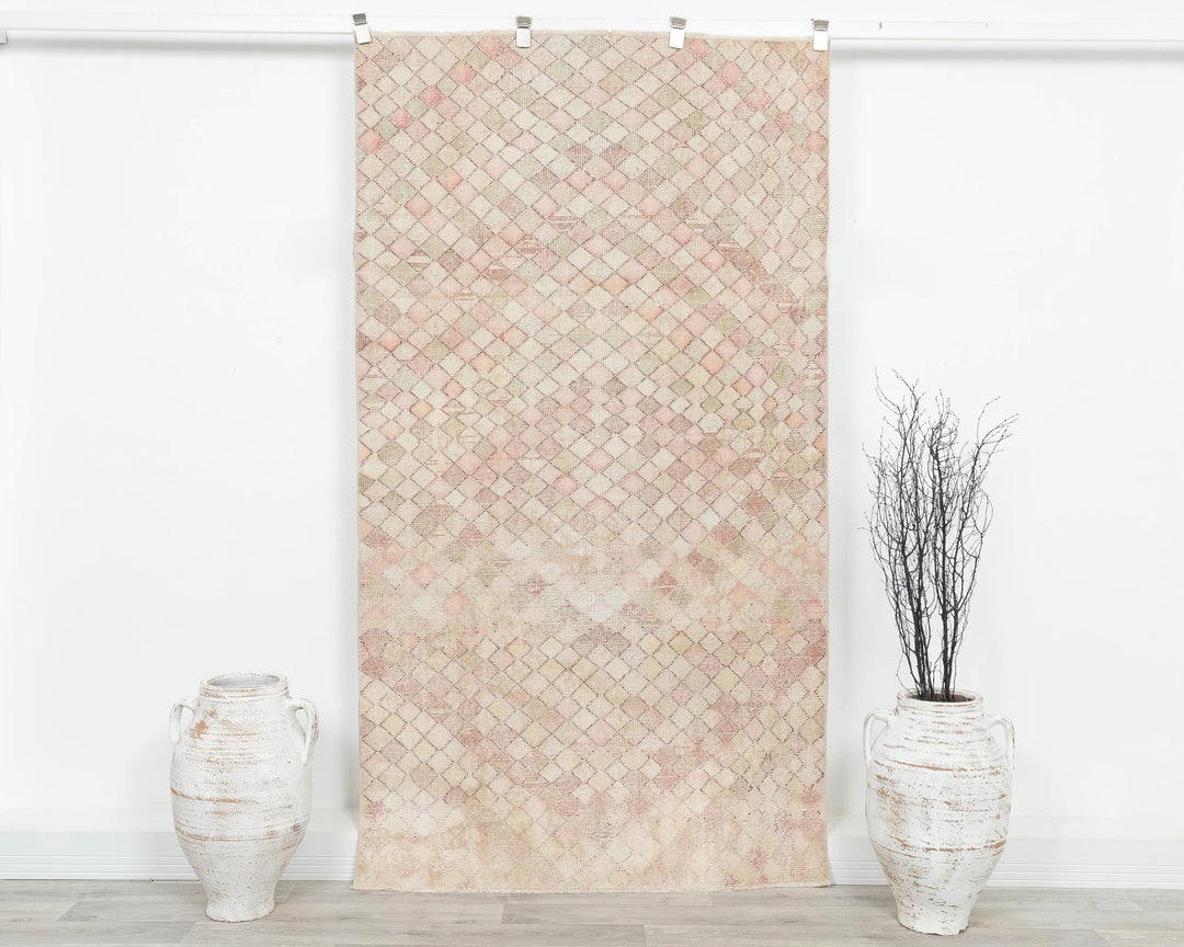 Terracotta Turkish Oushak Rug 3' 8" x 6' 10" Hand-Knotted | No. VR55610