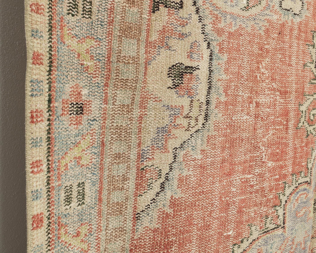 Multicolor Turkish Oushak Rug 5' 11" x 8' 8" Hand-Knotted | No. VR55771
