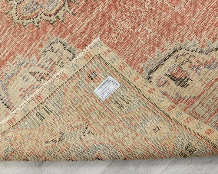 Multicolor Turkish Oushak Rug 5' 11" x 8' 8" Hand-Knotted | No. VR55771