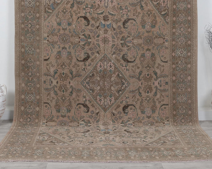 Multicolor Turkish Oushak Rug 7' 1" x 10' 1" Hand-Knotted | No. VR55871