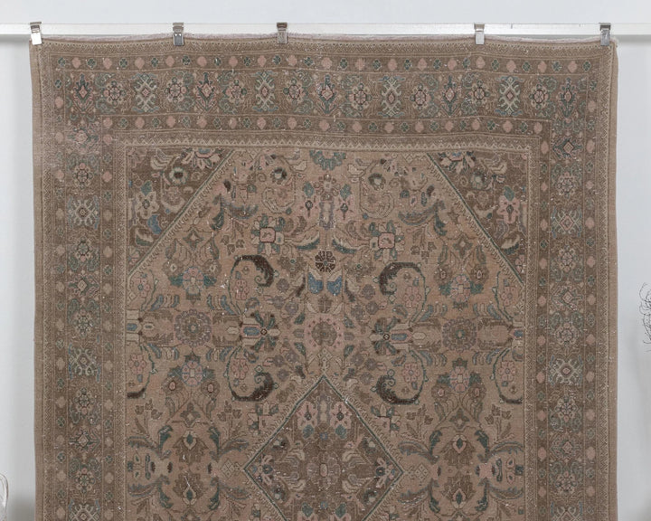 Multicolor Turkish Oushak Rug 7' 1" x 10' 1" Hand-Knotted | No. VR55871