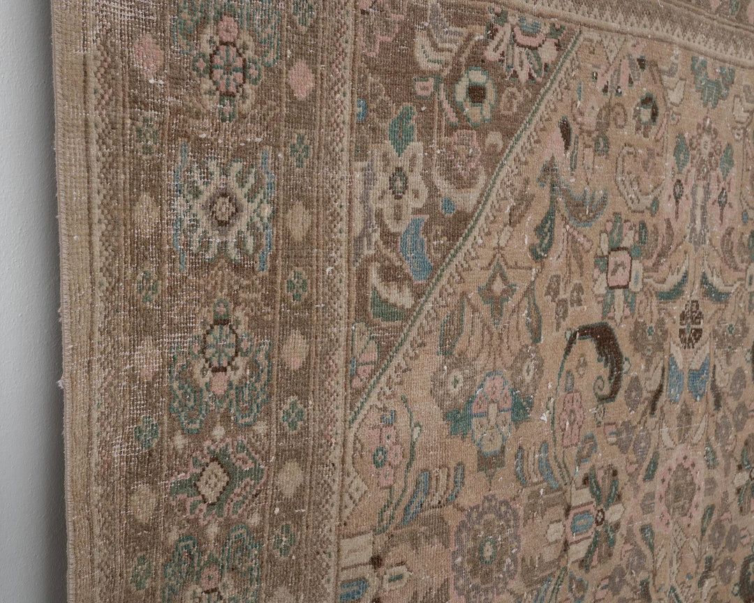 Multicolor Turkish Oushak Rug 7' 1" x 10' 1" Hand-Knotted | No. VR55871